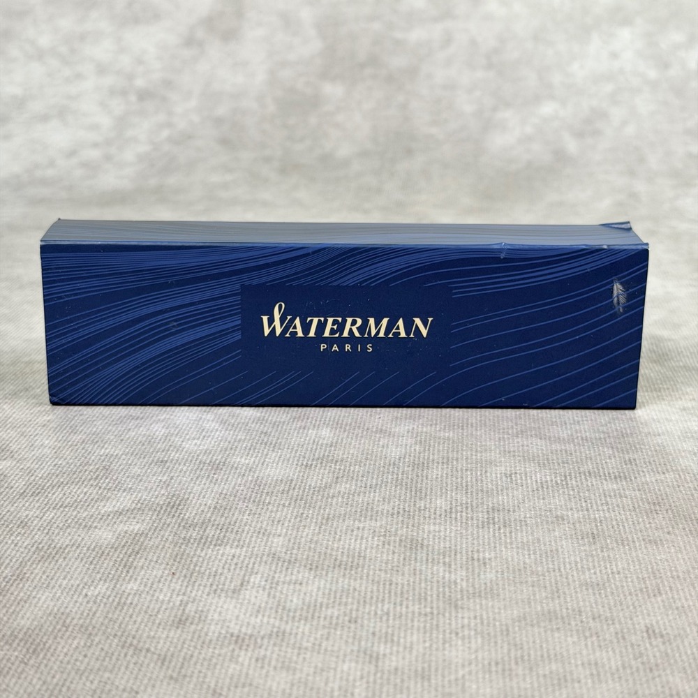 Waterman Paris Allure Fountain Pen Metallic Red Lacquer Chrome Trim Fine Nib Box